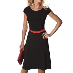 Joseph Ribkoff Knee length day career business dress black size 10